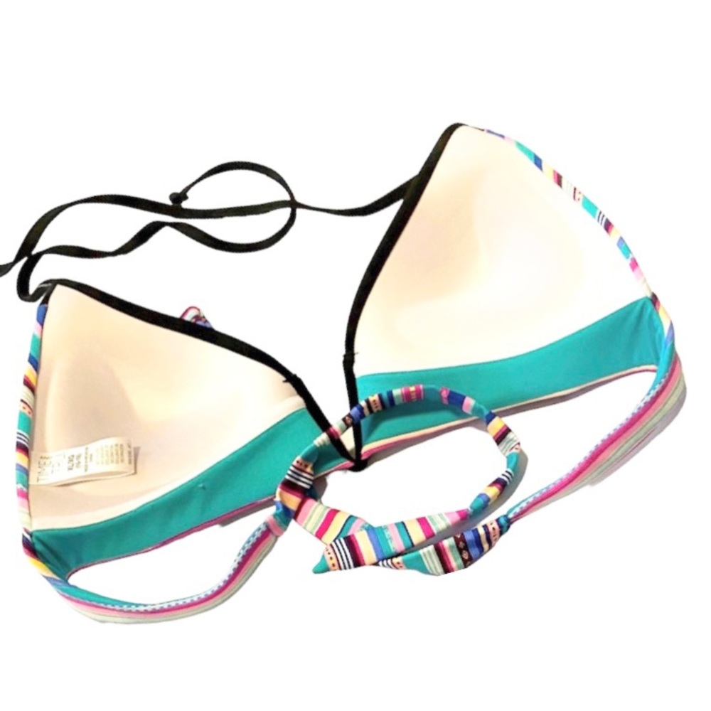 ⭐️HP⭐️ NEW TIME AND TRU BEADED SWIM BIKINI XL 16-18 TOP MED 8-10 BOTTOMS 2pc SET - Picture 6 of 12